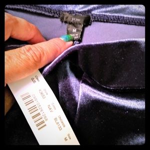 NWT J Crew stretch velvet leggings